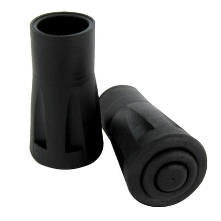 5/8" Black Rubber Replacement Cane Tips Walking Stick Chair Walker 2 pc tip set