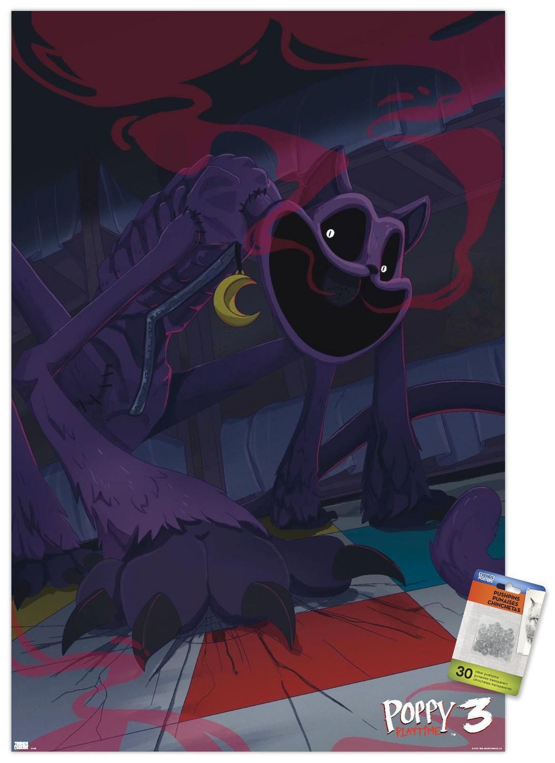 Poppy Playtime: Chapter 3 - CatNap Wall Poster