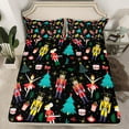 thumbnail image 2 of Feelyou Cartoon Ballet Princess Bed Sheets for Kid, Nutcracker Royal Guarder King Sheets, Christmas Tree Sheet Set, Ultra Soft Home Decor, 4pcs, 2 of 7