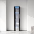 thumbnail image 3 of Aluminum strip lamp black side cabinet, 11.42 in width - For narrow spaces, useful storage solution, 3 of 6