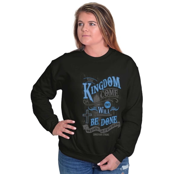 Christian Prayer Jesus Christ Quote Sweatshirt for Men or Women Brisco Brands S