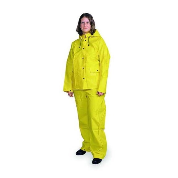 Condor Rain Suit,Jacket/Bib,Unrated,Yellow,S 4T224