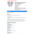 thumbnail image 2 of Rear Brake Pad Set - Compatible with 2006 - 2010 INFINITI M45 2007 2008 2009, 2 of 2