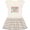 Natural with Stripes, variant on Inktastic Grandma Grandpa Love Me Girls Girls Toddler Dress