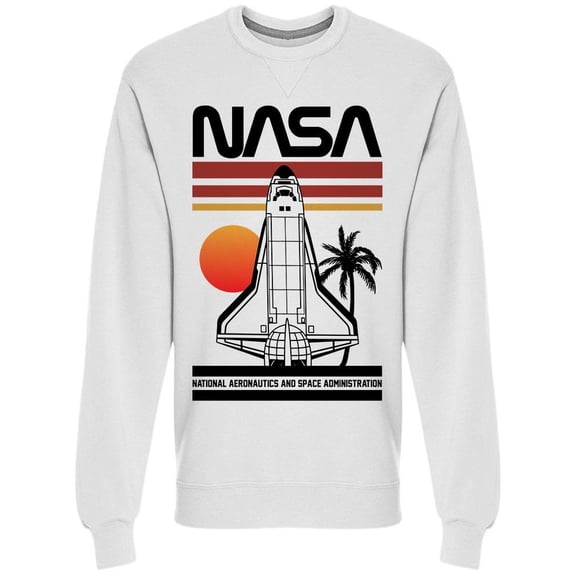 NASA Nasa Space Ship Men Sweatshirt, Male Medium