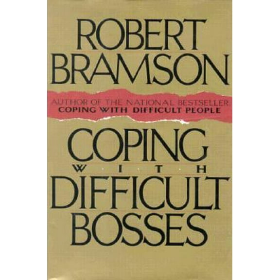 Pre-Owned Coping With Difficult Bosses (Hardcover) 1559721391 9781559721394