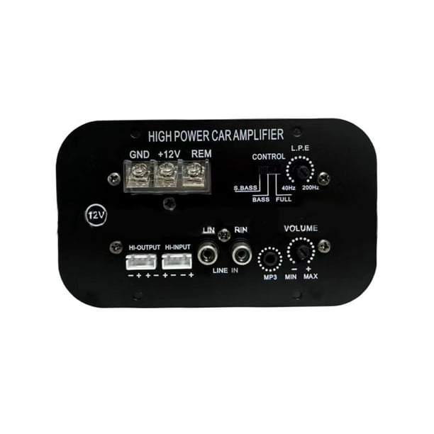 Placa Amplificadora para Coche, Amplificador de Subwoofer de Alta Potencia de 12 V, 500 W, Tono Completo, Graves Puros, Estilo 2