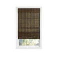 thumbnail image 3 of Radiance Cordless Cocoa Havana Flatweave Bamboo Roman Shade for Indoor & Outdoor, 3 of 6