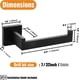 thumbnail image 5 of Hitslam Portarrollos De Papel Higiénico Negro Mate Montaje En Pared Premium Acero Inoxidable 304 Portarrollos De Papel Higiénico Cuadrado Para Baño Inoxidable, 5 of 6