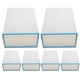 thumbnail image 4 of Caja de zapatos apilable de 6 piezas, transparente y gruesa, de plástico, para mujer (azul cielo), 4 of 6