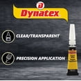thumbnail image 5 of Dynatex .10 oz Super Glue Instant Adhesive - Bonds Glass Metal Plastic Rubber, 5000 PSI Strength, Clear Bond, Up to 175°F, Stronger Than Standard (2-Pack), 5 of 9