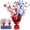 B, variant on Metallic Foil Spray Centerpiece Star Table Decoration,250Th Anniversary Independence Day Labor Veteran Memorial Day Party Supplies,for Anniversary Graduation Holiday Party Supplies Red Blue(A)