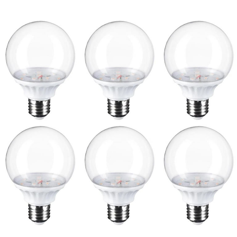 Alternativt forslag bus Supersonic hastighed Byootique Purple G80 LED Globe Bulb E27 Replacement for Vanity Mirror Set  of 6 - Walmart.com