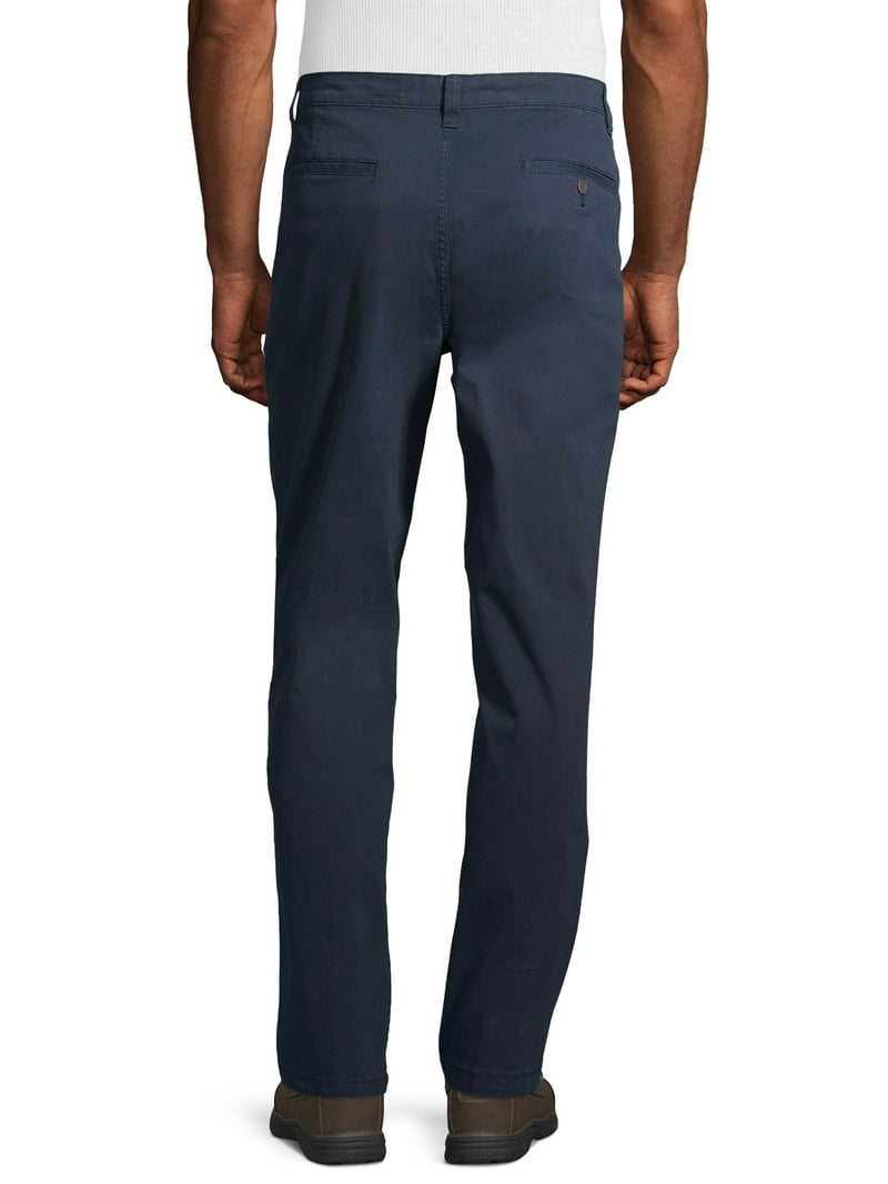 George Men's Athletic Fit Straight Chino Pants, Stretch Cotton, Business  Casual - Walmart.com