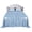 Blue Daisy, variant on Lirex Satin Sheet Set Twin, 3-Piece, 14" Deep Pocket, Soft Microfiber, Cream Leopard