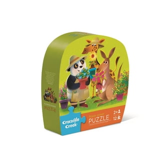 Crocodile Creek Wild Safari Round Box Puzzle: 72 Pcs - Walmart.com