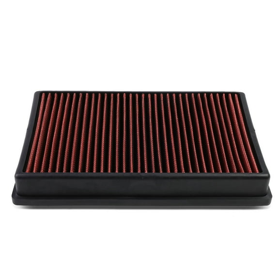 DNA Motoring AFPN-002-RD For 2015 to 2017 A3 / TT / GTI / GOLF (TURBO MODEL) Reusable & Washable Replacement High Flow Drop-in Air Filter (Red) 16 15 17