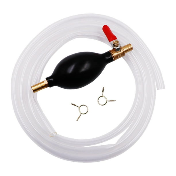 Bomba de Sifón Zulema Manual Válvula de Control con Clip de Manguera Manguera de Sifón Portátil de 2 m 10 mm