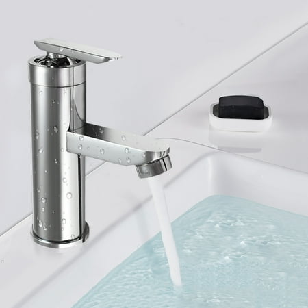 Optional Waterfall Faucet - Chrome Brass Bath Bathroom Waterfall Basin Sink Faucet Vanity Mixer Water Tap Single Handle