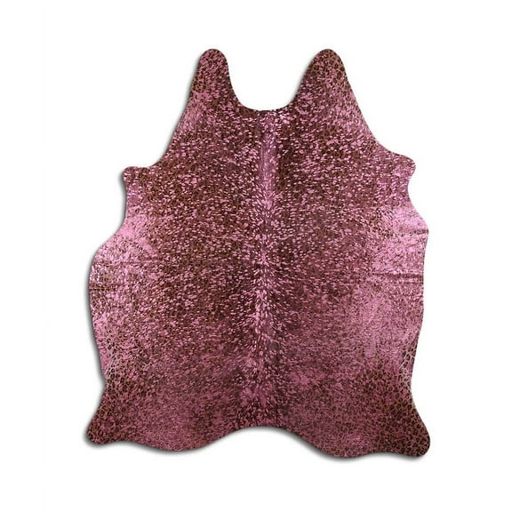 Issue-free cowhide rugs for sale LEOPARD ON BEIGE WITH PINK METALLIC rug