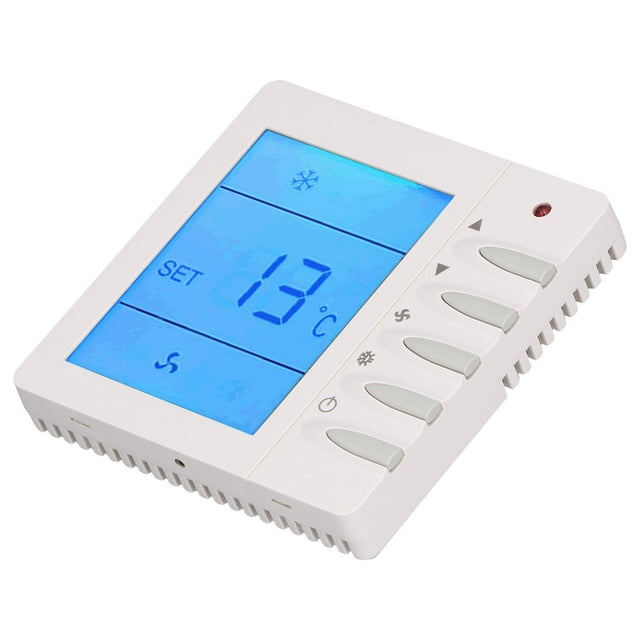 Termostato LCD, Lectura Rápida de Datos anti interferencia Termostato Programable Paraire Acondicionado Central del Hogar