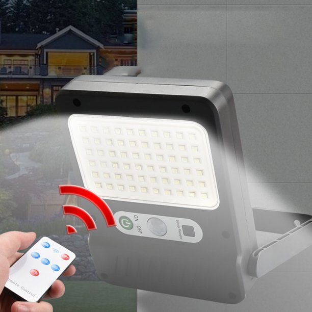 Farolas alimentadas por energía Solar con Sensor de movimiento para exteriores Ehuebsd lámpara de pared impermeable con Control remoto foco de calle