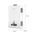 thumbnail image 3 of Calorex Boiler Calentador de Agua Instantaneo Fortis S 11 Para 2 Servicios Gas Nat, 3 of 5