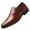 Brown, variant on Men's Dress Loafer Shoes Monk Strap Slip On Loafers Black Shoe Casual Work Business Wedding Party Dressy Footwear