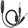 thumbnail image 1 of Cable adaptador para auriculares Airbus XLR a GA de 5 pines con conector doble. Cable para auriculares de aviación., 1 of 14