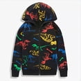 thumbnail image 2 of Staki Boys Hoodies Dinosaur Toddler Boys Jacket Kids Sweatshirts Long Sleeve Hooded Shirts 3-12Y(Black,11-12 Years), 2 of 9