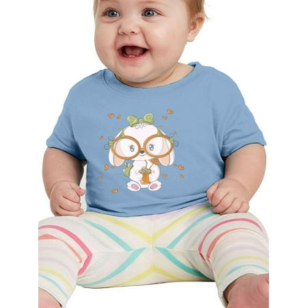 

Cute Baby Bunny W Glasses T-Shirt Infant -Image by Shutterstock 18 Months