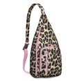 thumbnail image 1 of Fashion Leopard Sling Backpack - Runway-Inspired Print, Lightweight Durable Shoulder Bag, 1 of 4