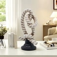 thumbnail image 4 of MORESEC Home Modern Twisted Knot Resin Ornament for Foyer Tabletop Art TV Cabinet Living Room Decoration Abstract Sculpture Decor, 4 of 6
