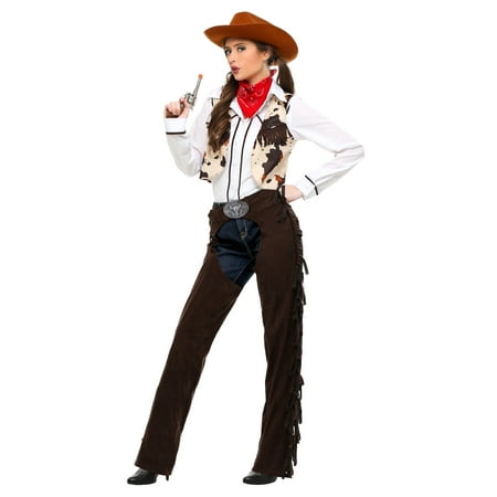 Adult Cowgirl Chaps Plus Size Costume