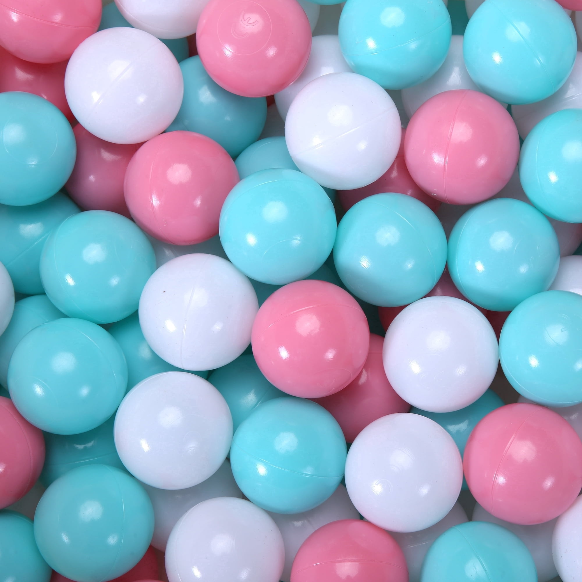 Ball Pit Balls for Toddlers, BPA Free Crush Proof Plastic Toy Balls for Ball Pit, Children's Pool Water Toys, Macaron Ocean Balls for Play Tent 2.15 Inch Pack of 100