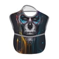 thumbnail image 2 of Kdxio Modern Abstract Colorful Skull Bibs For Babies, Baby Bibs for Eating, Toddler Bibs, Waterproof Bibs, Feeding Bibs, for Toddlers, Boys, Girls, 2 of 8