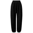 thumbnail image 6 of Kiijoy Girls Jogger Sweatpants Casual Active Relaxed Pants Trousers, Black, Sizes 4-15, 6 of 6