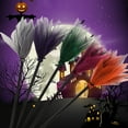 thumbnail image 4 of Broom Toy Colorful Decorative Increase Atmosphere Novelty Flexible Disassembly Widely Application Plastic Children Witch Broom for Halloween, 4 of 8