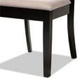 thumbnail image 4 of Baxton Studio Clarke Modern and Contemporary Sand Fabric Upholstered and Espresso Brown Finished Wood 4-Piece Dining Chair Set, 4 of 7