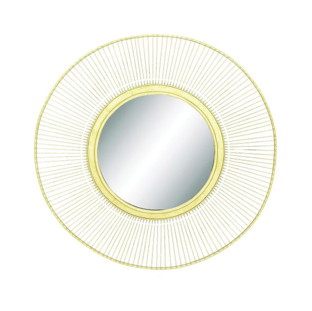 Attractive Metal Gold Wall Mirror - Walmart.com