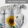 thumbnail image 5 of Valance for Windows,Sweet Home Words on Wood Board Valances Curtain Rod Pocket Valance for Kitchen Bedroom Living Room Bathroom,Farm Sunflowers Bee Short Curtains Window Treatment 54x18in, 5 of 9
