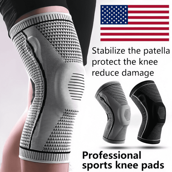 Knee Compression Sleeve Brace for Joint Pain Arthritis Relief & Sport Gym Support, Breathable Neoprene Support for Men & Women - Size XL