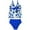 Blue, variant on Girls Swimsuits 2 Piece Upf 50 Sun Swimwear with Ruffle Skirt And Adjustable Straps Bathing Suit Size 18-24 M