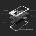 thumbnail image 3 of SaniMore for iPhone 14 Pro 6.1" 2022 Case, Heavy Duty Protective 3-layer with Wireless Charing Hidden Kickstand Military-grade Anti-drop Shockproof Rugged Cover for iPhone 14 Pro 6.1 inch, Silver, 3 of 7