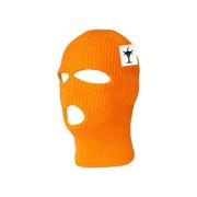 Three Hole Neon Colored Ski Mask - Orange