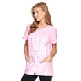 thumbnail image 2 of Casual Nights Women's Snap Front Smock Cobbler Woven Scrub Apron Top with Pockets, 2 of 5