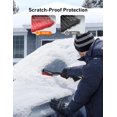 thumbnail image 4 of Cepillo para nieve AstroAI de 69 cm con raspador de hielo desmontable, rojo, 4 of 7