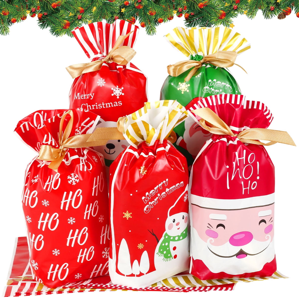 amazon drawstring christmas bolsas