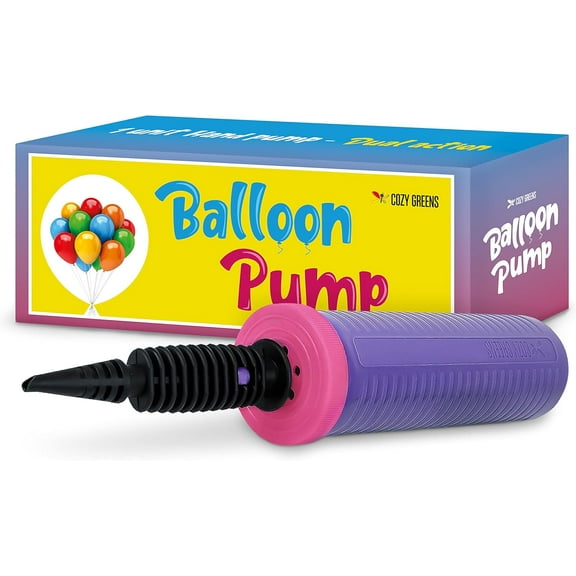 Balloon Pump Hand Held, Inflator Air Pump for Balloons - 2Way Dual Action, 1Pack - Easy to Use, Sturdy Ballon Inflator Pump