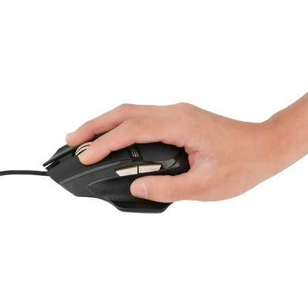 Wired Gaming Mouse Mice 6 Buttons Design Breathing 4 LED Colors For Gamer PC